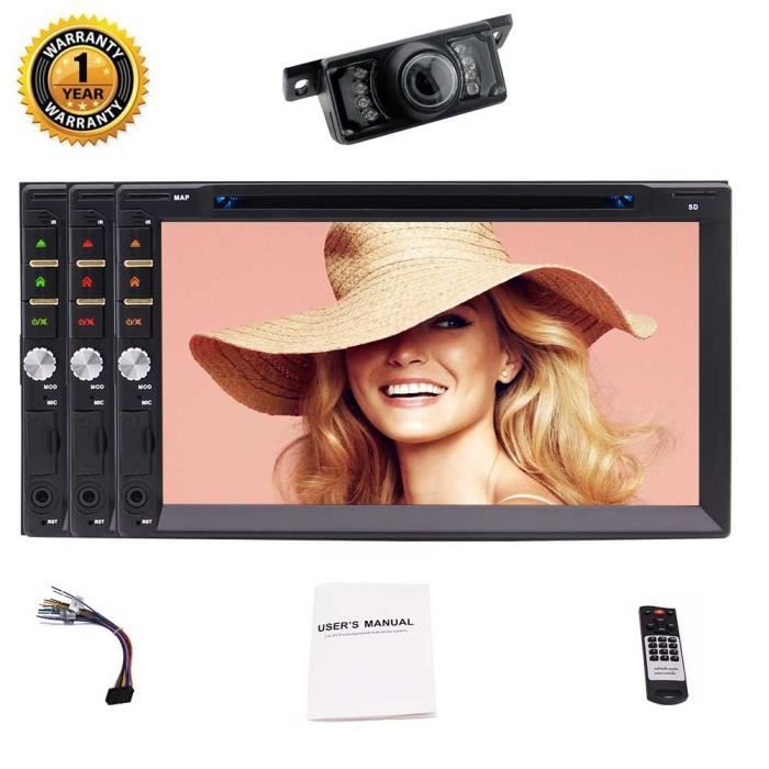 Car Audio Double 2 Din stéréo Unité radio multimédia tête avec 3 UI Facultatif: écran tactile, Bluetooth, lecteur DVD - CD, USB -