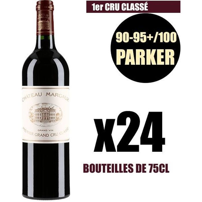 X24 Château Margaux 2008 75 cl AOC Margaux Rouge 1er Cru Classé Vin Rouge