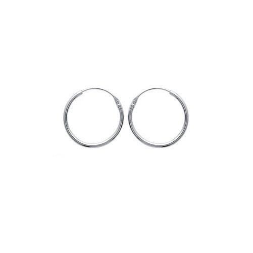 Boucles d'oreilles Créoles ARGENT 20mm