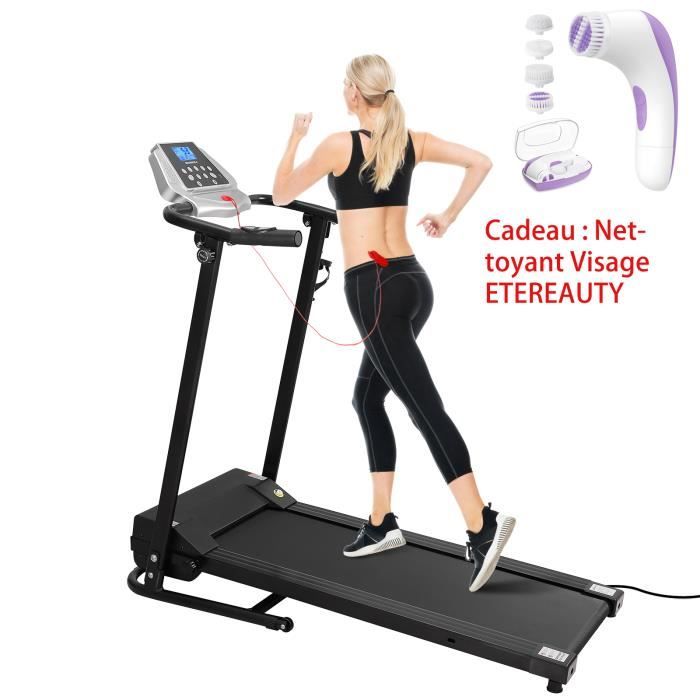 BESPORTBLE Tapis de course 10 km/h RUNNER H36C avec moteur de pic de 1,5HP vitesse maximale de 10km/h et 2 niveaux d'inclinaison