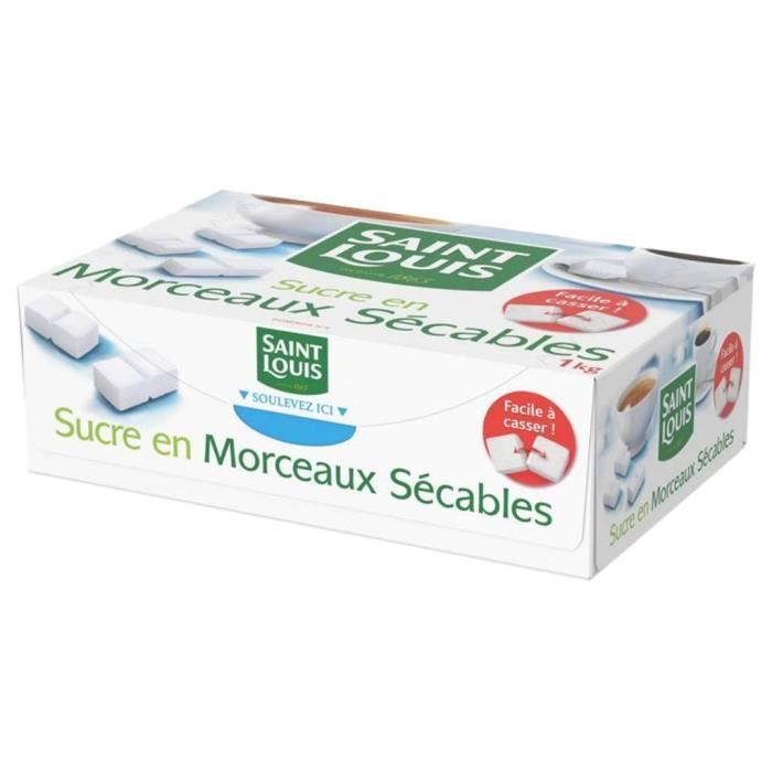 Saint Louis Sucre En Morceaux Sécables 1kg (lot de 3)
