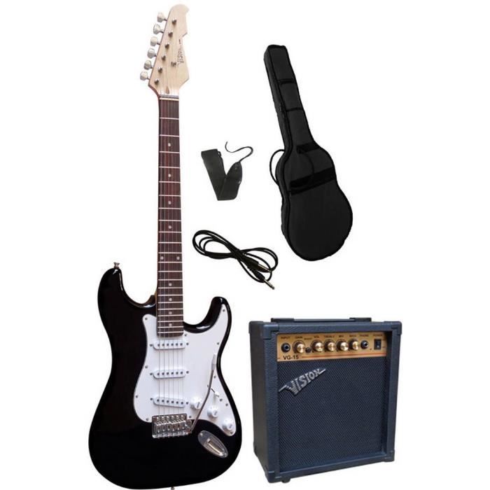 Set guitare électrique Vision Guitar VG 15 avec étui, avec amplificateur