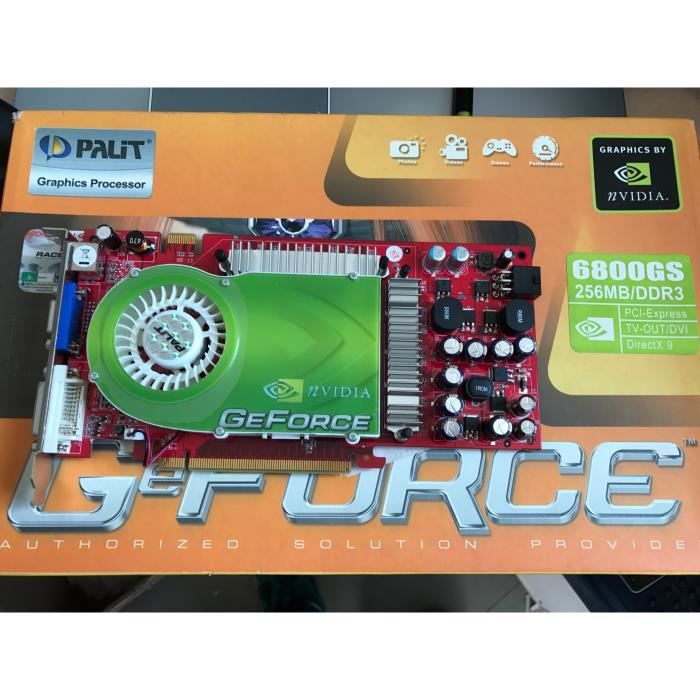 GEFORCE NVIDIA 6800 GS 256MB/DDR3