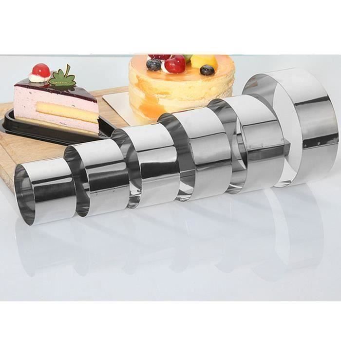 EOZY 6 Pièces Moule à Gâteau Mousse Pâtisserie Ustensile de Cuisine en Acier Inoxydabl Ma07942