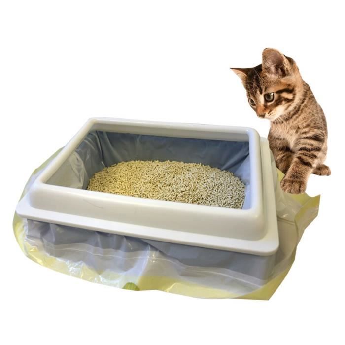 Maison de Toilette,Bac à litière pour chat de compagnie chien Toilette chat chien plateau Teddy Anti - Type 75x45cm Litter bag