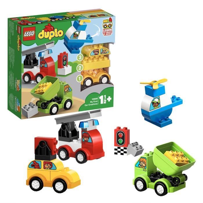 LEGO DUPLO Mes 1ers pas - Mes premiers véhicules - 10886 - Jeu de construction