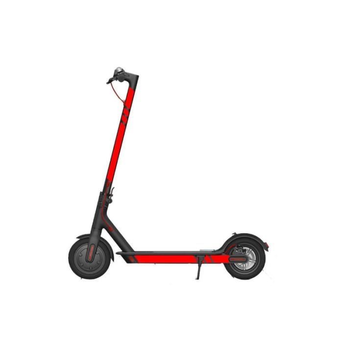 La couleur rouge Autocollants Réffléchissants pour Trottinette Électrique, Bande d'Avertissement de Sécurité