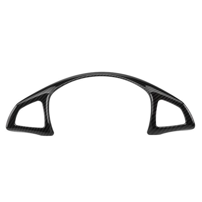 Garosa Décoration de volant Garniture de cadre de volant en fibre de carbone pour Mercedes-Benz C E GLC classe W205 W213 X253
