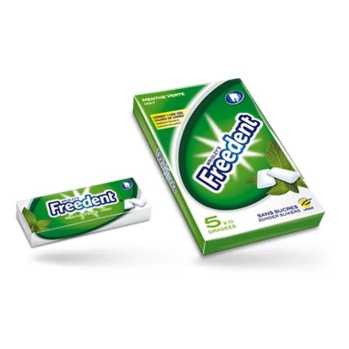 FREEDENT Menthe Verte 5x10d 70g