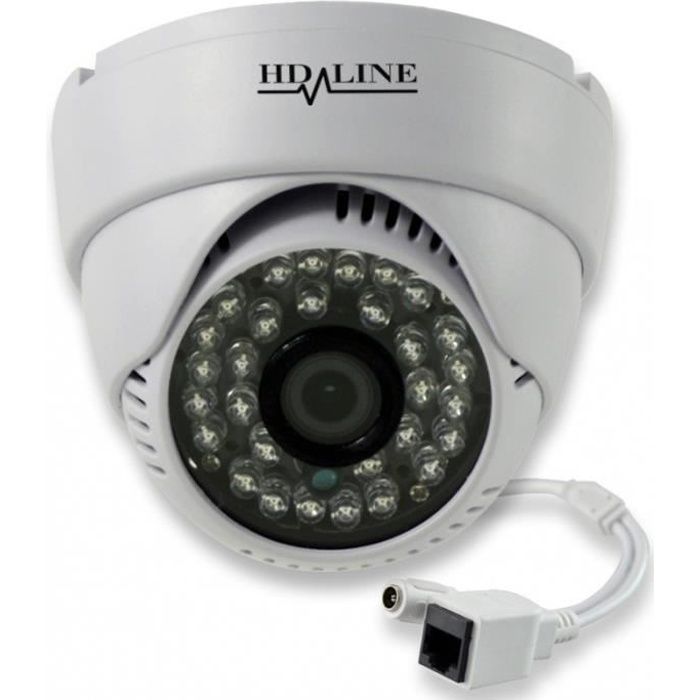 Caméra IP Dôme Vidéosurveillance 720P 24 LED IR CUTCOULEUR