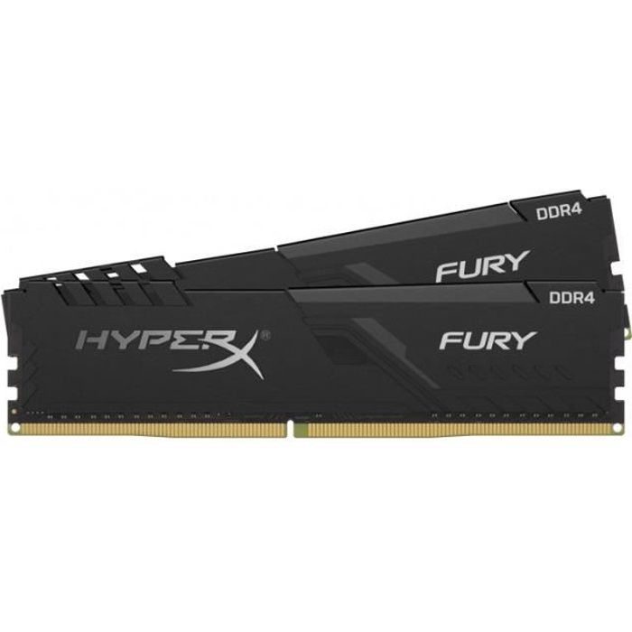 HYPERX FURY - Mémoire PC RAM - 32Go (2x16Go) - 2666MHz - DDR4 - CAS 16 (HX426C16FB3K2/32)