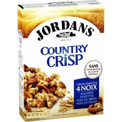 JORDANS Céréales complètes Country Crisp - 4 noix - 550 g