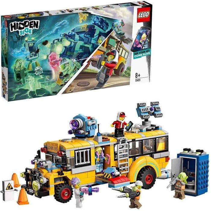 LEGO Hidden Side - Le bus scolaire paranormal, Jeu de Construction Interactif 8 Ans et Plus, 689 Pièces - 70423