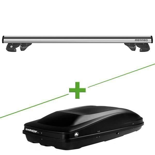Pack barres et coffre de toit MBO Jackson XL + Wabb L pour Renault Scenic III - Phase 2 et 3 5 portes - 3665597011357