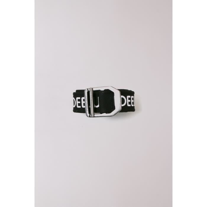 DEELUXE Ceinture noire avec logo blanc COVEN Black