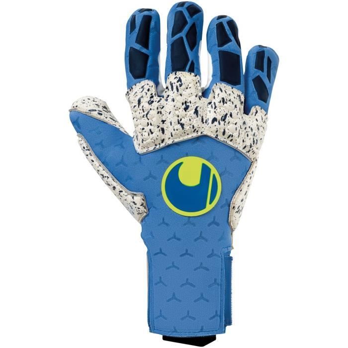 Gants de gardien de but Uhlsport Hyperact Supergrip Reflex - bleu nuit/blanc/jaune fluo - 10,5