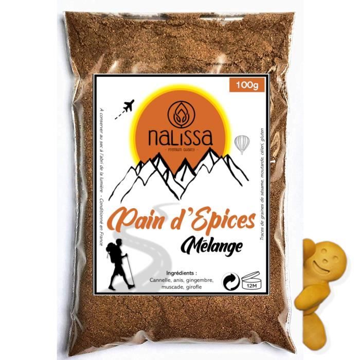 NALISSA® MELANGE PAIN D'EPICES - QUALITE PREMIUM - 100G SACHET REFERMABLE