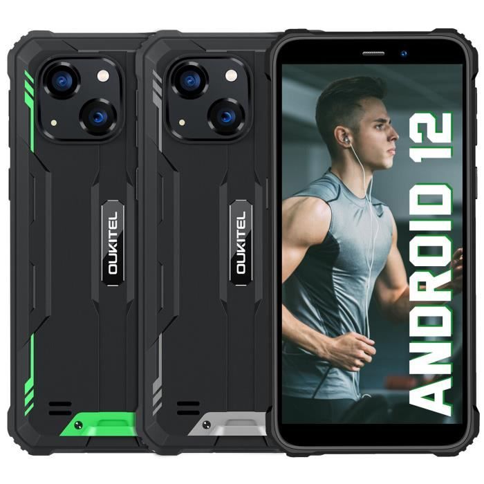 OUKITEL wp20 Pro téléphone portable robuste écran de 5.93 Smartphone mémoire de 4go et 64go batterie de 6300mAh caméra de 20mp VERT