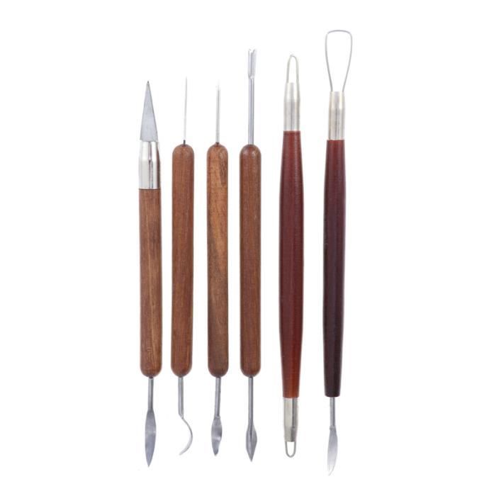 Outil de sculpture 6pcs de sur cire Scraping de pour peinture à l'argile RIFLARD - COUTEAU A ENDUIRE - LISSEUSE