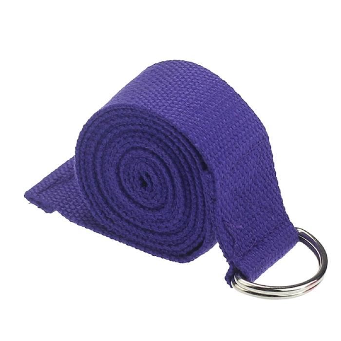Accessoires de Yoga Taille Reglable de Fitness de Jambe , Sangle d'entrainement de stretch de la longueur de 180 CM avec anneau-D