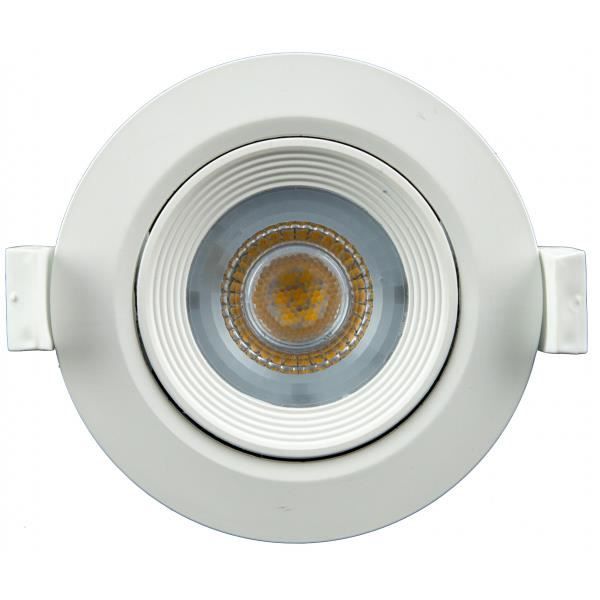 Spot LED 7W 230V encastrable orientable teinte blanc chaud