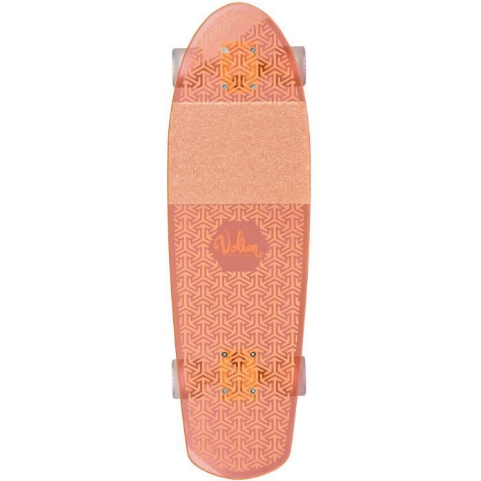 Volten longboard Neon ClearOrange 68,5 cm acrylique orange