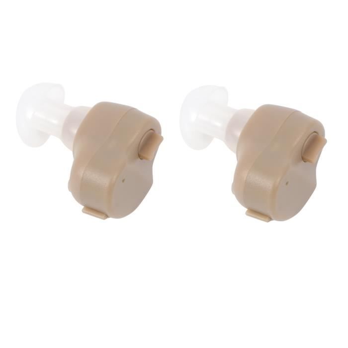 2 PCS Prothèse Auditive Mini Taille Alimenté Par Batterie De Haute Qualité Amplificateur Soins Des Oreilles pour AMPLIFICATEUR