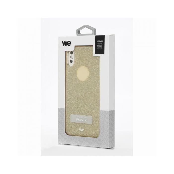 Coque de protection paillettes We pour IPhone X/Xs Or