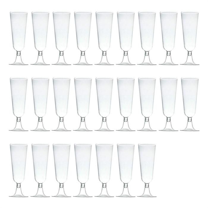 Lot De 60 Flûtes à Champagne En Plastique Réutilisable TUNDRA - 100ml, Sans BPA - Rouge Pour Fêtes Et Mariages