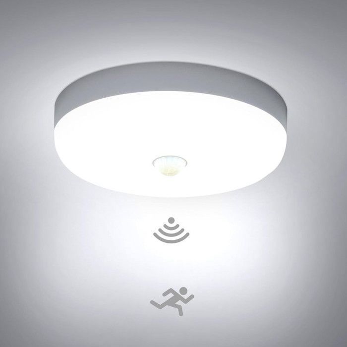 Dorlink Plafonnier LED 30W 6500K Blanc Froid Rond Lampe Plafond LED pour Exterieur Intérieur Escalier Salle de Bains