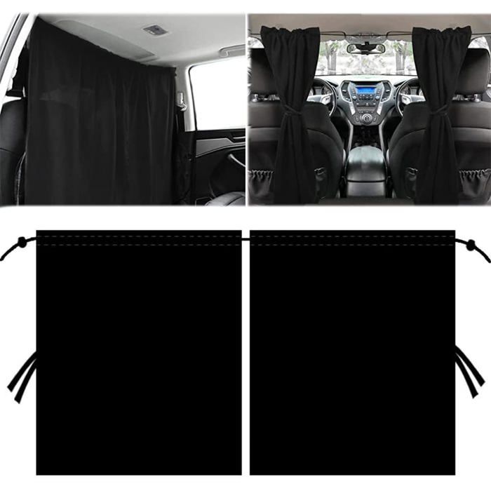 Rideaux de Séparation pour Voiture, Pare Soleil Voiture en Tissu Oxford