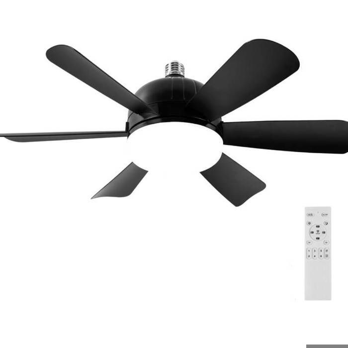 Ventilateur de Plafond E26 45 cm LED Dimmable 3 Couleurs 3 Vitesses Télécommande Chambre - Union Reisen