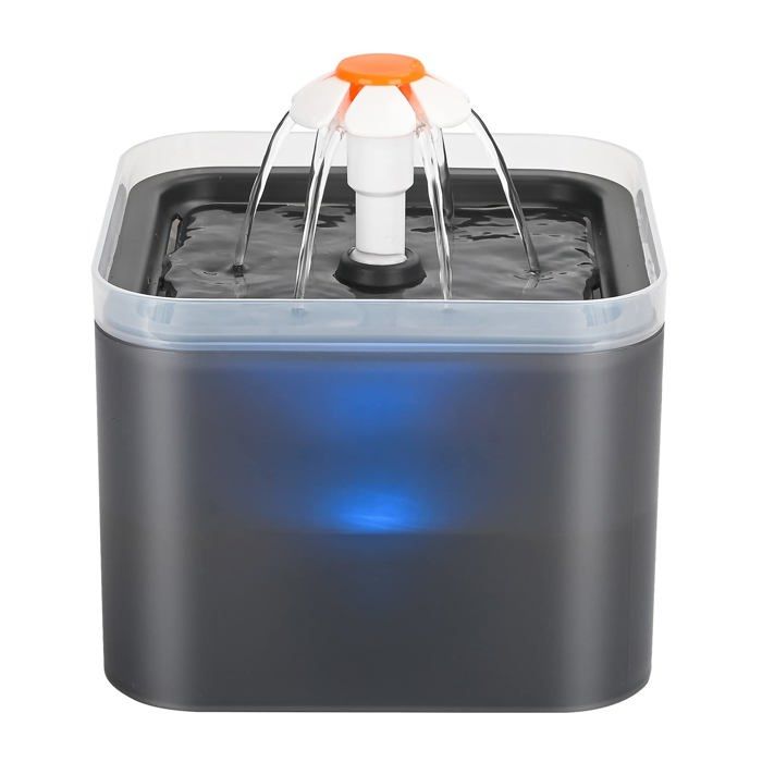 Meilleurs prix pour AIMOONSA Fontaine à eau pour chat 2L – ultra silencieuse ≤30dB filtration quadruple LED