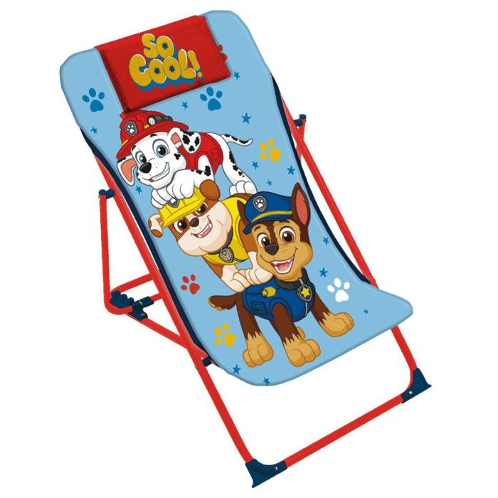 Chaise longue pliante - Pat Patrouille - Multicolore - Pliable - Résistant pour enfants Chaise longue pliante - Pat Patrouille - Multicolore - Pliable - Résistant pour enfants