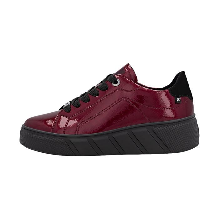 Rieker Basket Basse Cuir Rieker Astor - Rouge