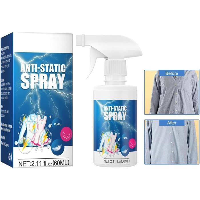 Spray Antistatique MARQUE 60ml Formule Efficace Séchage Rapide — free download
