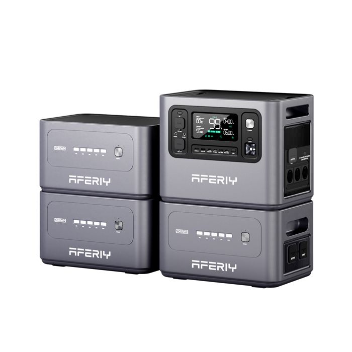 Station électrique portable - AFERIY - P280 - 2800W - 8192Wh (3 batteries) - LiFePO4