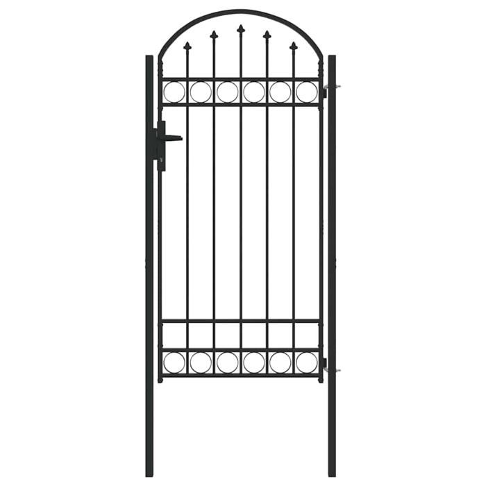 vidaXL Porte de Clôture 100 x 250 cm Acier peint par - vue 2