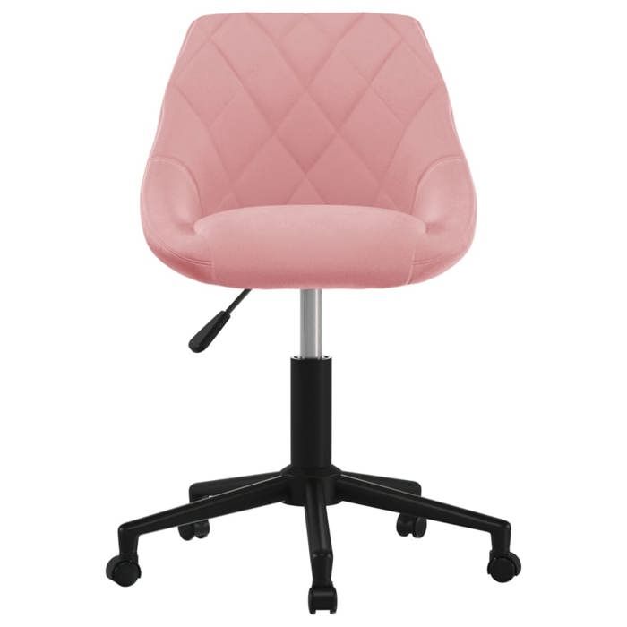 NEUF 2026 CHIC Chaise de cuisine SWEETY Desgin pivotante Rose Velours 46x44x(67.5-79) cm CCC2738