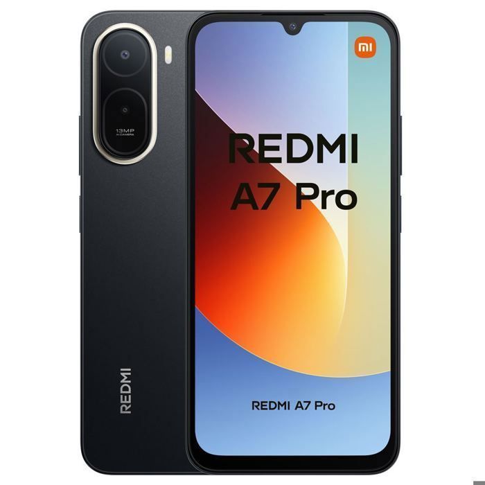 Smartphone Xiaomi Redmi A7 Pro 4G 4Go 128Go Noir 69 pouces 120Hz 6000mAh