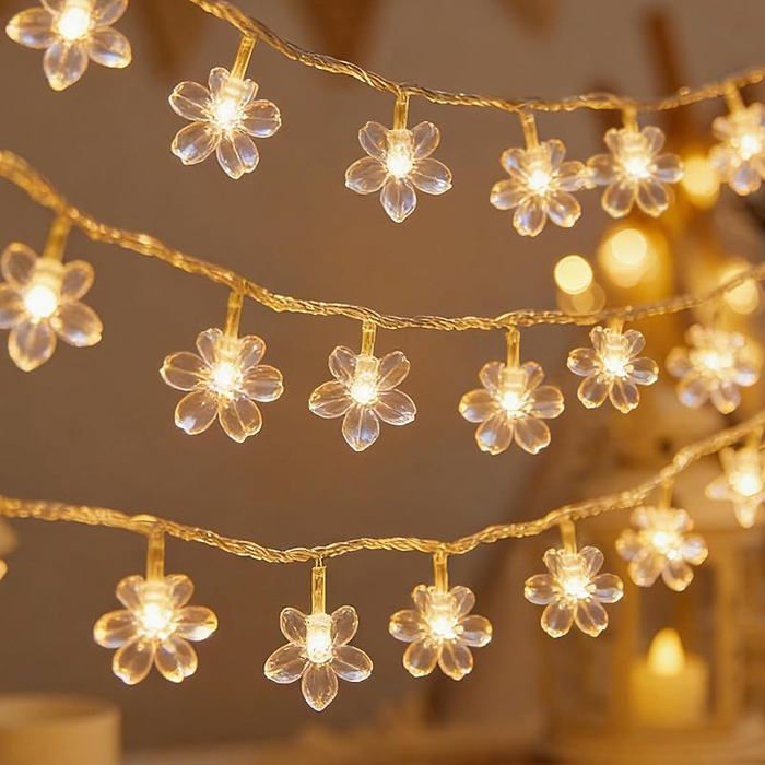 Guirlande Cerisier Lumineuses Guirlande Lumineuse Fleur USB Branches de Fleurs de Cerisier LED Mädchen Zimmer Deko 6 BANDEROLE