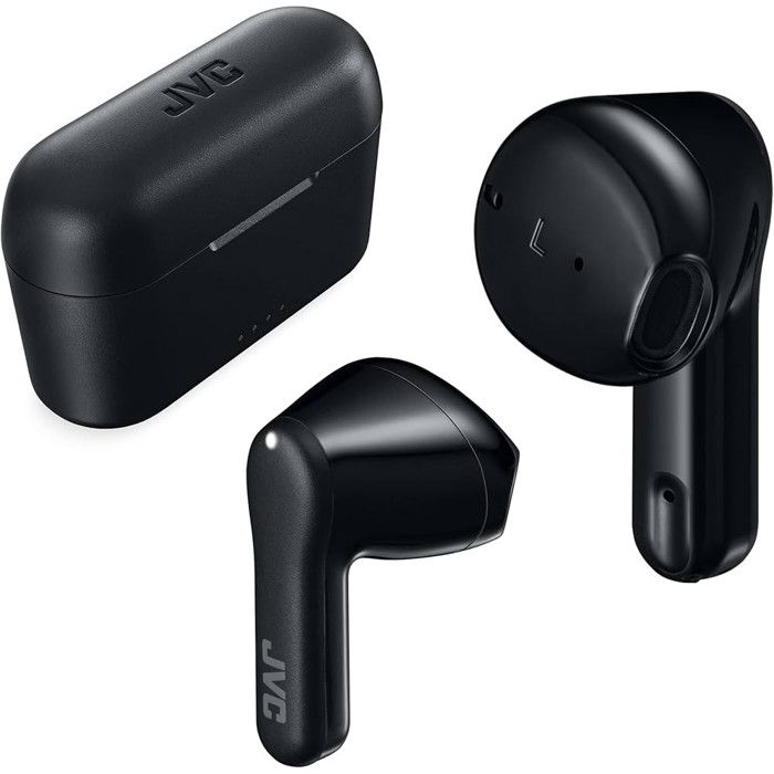 Auriculares JVC GUMY sans fil Bluetooth pour musique avec contrôle tactile et IPX4 noirs - vue 1