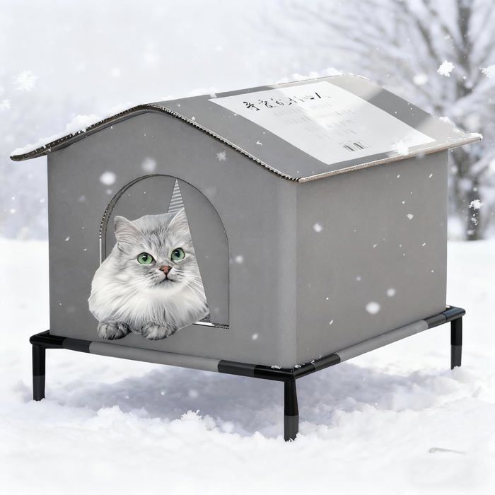 Niche Chat Exterieur Tente Chat Abri Chats éTanche à LEau RéSistante Aux IntempéRies Hiver Tente SuréLevéE Niche Chat Exterieur Tente Chat Abri Chats éTanche à LEau RéSistante Aux IntempéRies Hiver Tente SuréLevéE