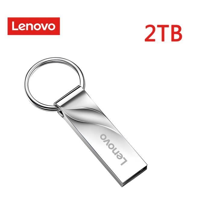 Lenovo-Clé USB haute vitesse en métal 2 To, clé USB 3.0, clé USB portable 1  To, 512 Go, mémoire de grande capacité, disque flash USB, adaptateur TYPE-C  - AliExpress