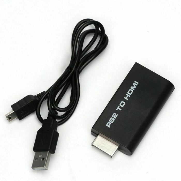 Adaptateur de sortie Audio vidéo pour Sony 2 PS2, convertisseur compatible HDMI, câble USB pour PS2
