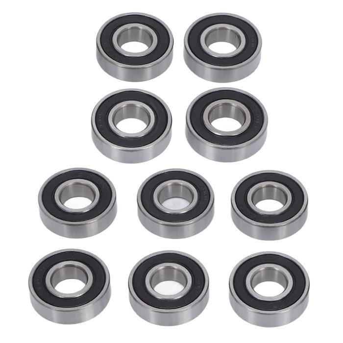 10x Roulements à Billes 6001-2RS 12x28x8mm - Scellés Caoutchouc Pour Machines