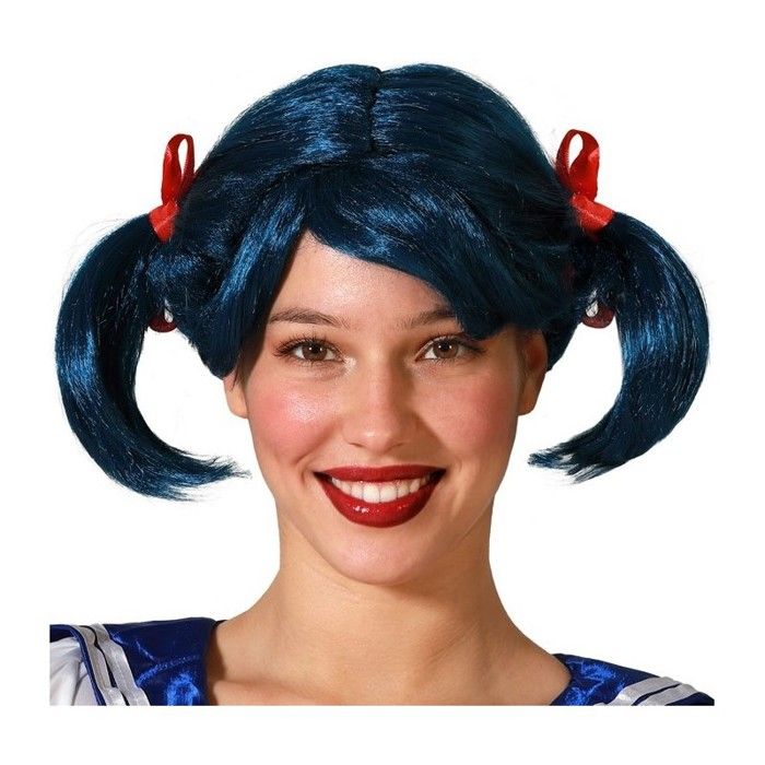 Meilleurs prix pour Perruque - Femme - Bleu - Couettes - Déguisement - Costume série télé d'animation