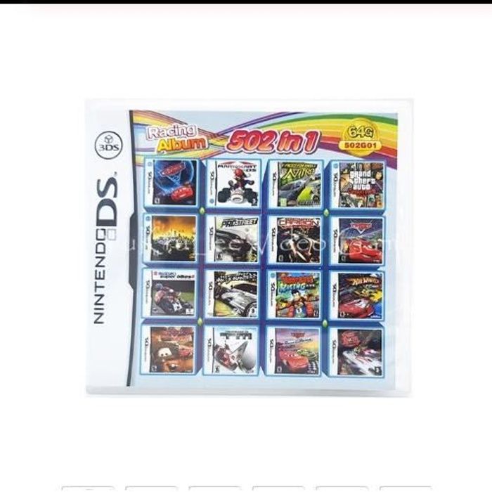 502 Games in NDS Game Pack Card Racing Album Cartridge for