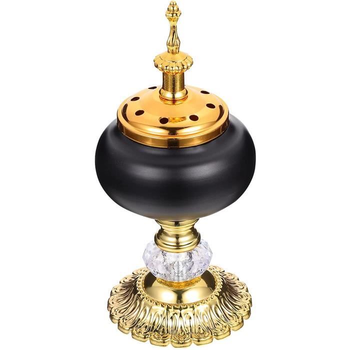 Brûleur D'encens En Métal Avec Couvercle - Neuf Avec étiquettes, Marque OxcmoBijoux, Design Arabe