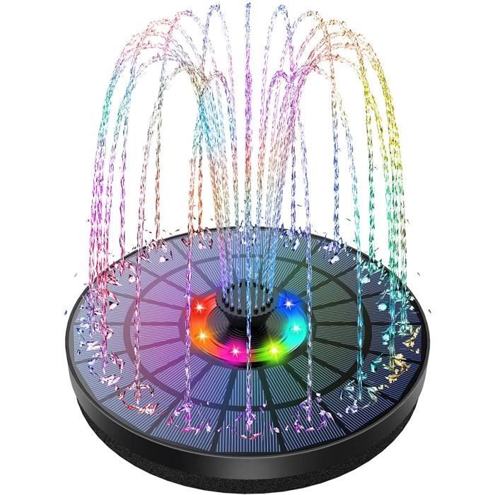 Brumisateur USB à LED Colorées 5V - Pour Fontaine, Aquarium, Décoration - Filtrage Odeurs - Noir